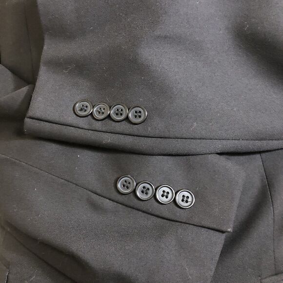 Angelo Rossi Solid Black Hand Tailored Performance Stretch Blazer Men’s 40L - Picture 16 of 16